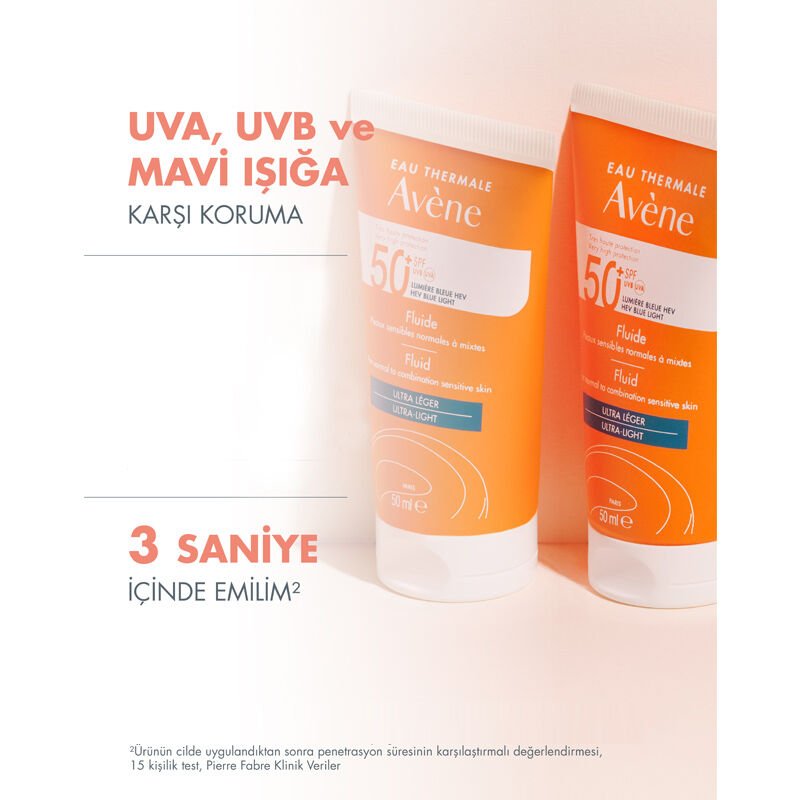 SPF 50+ Sun Fluid - Ultra - Light, Matte Finish UVA/UVB/Blue Light Protection - TryAladdin