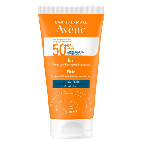 SPF 50+ Sun Fluid - Ultra - Light, Matte Finish UVA/UVB/Blue Light Protection - TryAladdin