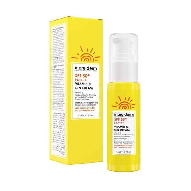 SPF 50+ Vitamin C Sun Cream - Brightening & Hydrating, No White Cast - TryAladdin