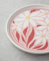 Premium Ceramic Breakfast Dinnerware Set 10 Piece 4 Person Red Pink