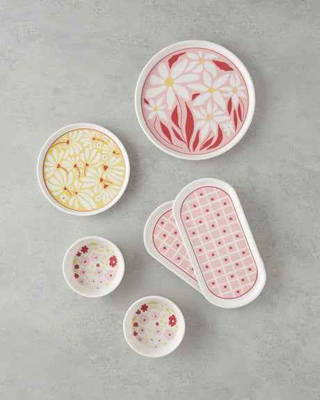 Premium-Ceramic-Breakfast-Dinnerware-Set-10-Piece-4-Person-Red-Pink