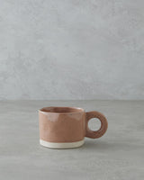 Professional Durable Stoneware Beverage Mug - Light Brown