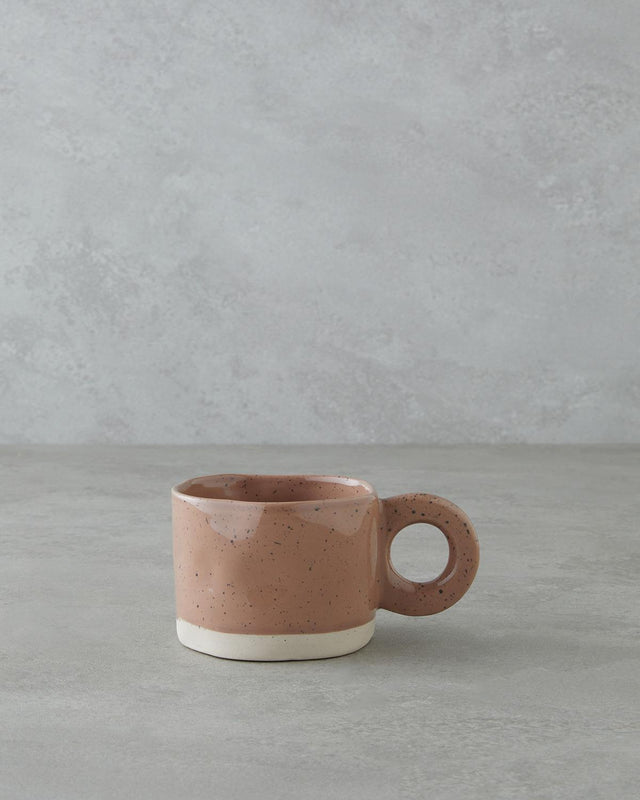 Professional Durable Stoneware Beverage Mug - Light Brown