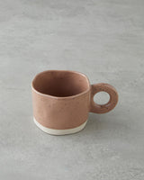 Professional Durable Stoneware Beverage Mug   Light Brown