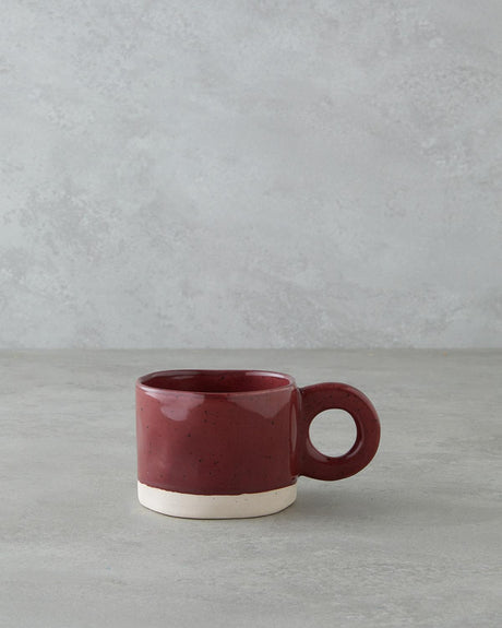 Premium-Stoneware-Mug-Artisan-Splash-Design-Burgundy