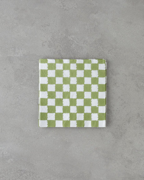 Professional Green Square Disposable Napkins 20 Count
