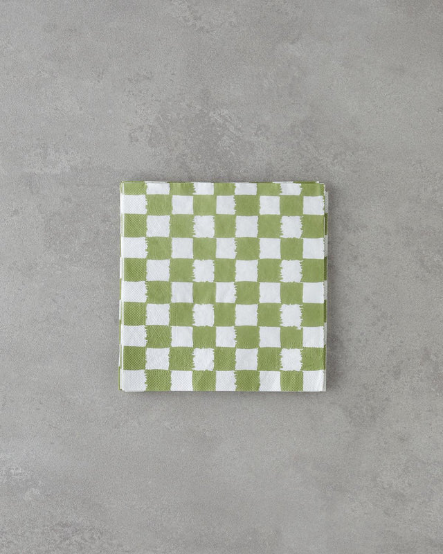 Professional Green Square Disposable Napkins 20 Count