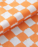 Squarify papieren servetten, geel met oranje motief, professionele kwaliteit, 33x33cm, 20 stuks