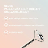 Stainless Steel Dual Head Facial Skincare Roller - TryAladdin