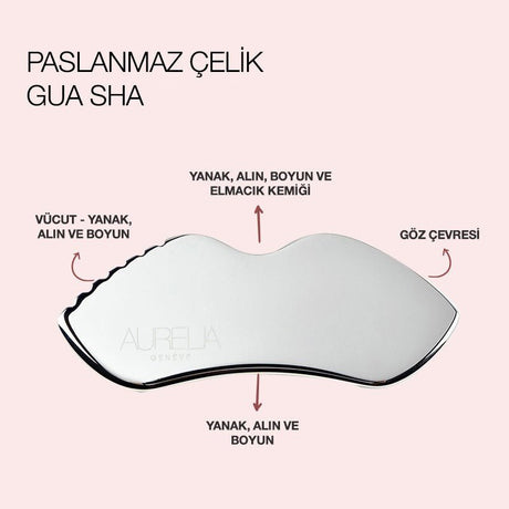 Stainless Steel Gua Sha Facial Massage Tool for Skincare - TryAladdin