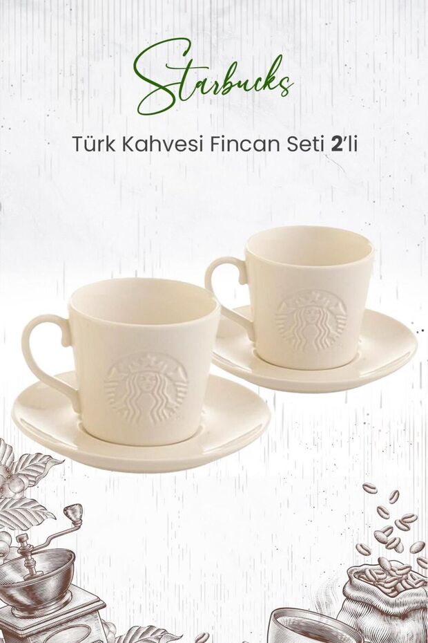 Starbucks Premium Turkish Coffee Cup Set - 2 Piece - TryAladdin