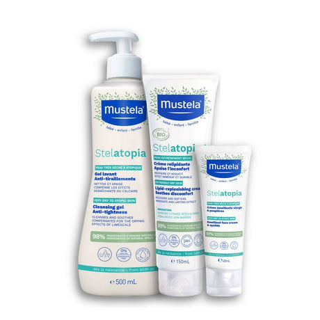 Stelatopia Daily Care Set - Soothing & Hydrating for Very Dry Skin, Newborn Safe - TryAladdin