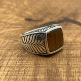 Sterling Silver Tiger Eye Ring - TryAladdin