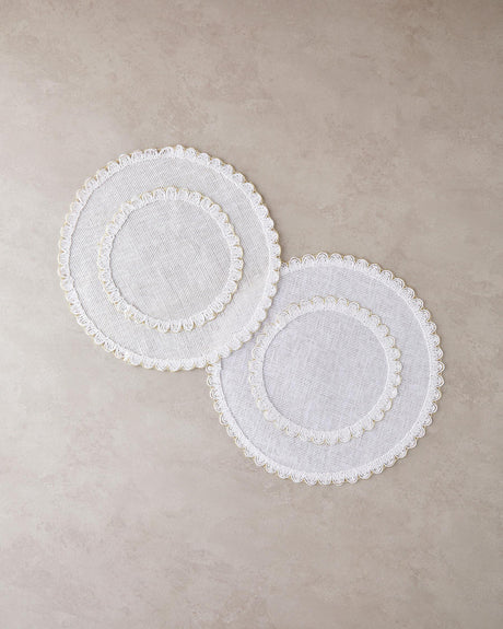 Premium-Stitch-Design-Disposable-Paper-Placemat-Set-White-Gold