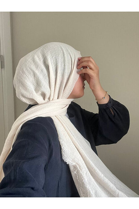 Stone Crinkle Shawl, Easy - Care & Breathable - TryAladdin