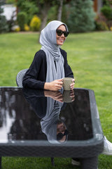Stone Grey Ready Viscose Shawl - Soft & Breathable - TryAladdin