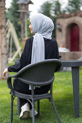 Stone Grey Ready Viscose Shawl - Soft & Breathable - TryAladdin