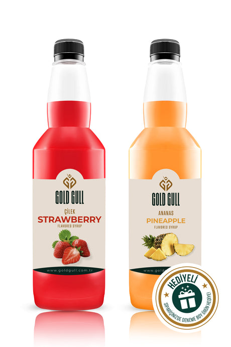 Gold Gull Premium Pineapple Strawberry Flavoring Syrup - 2 x 700ml