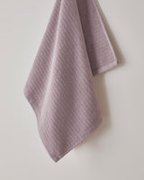 Asciugamano Viso in Cotone a Righe Morbido e Assorbente Premium Rosa Polvere
