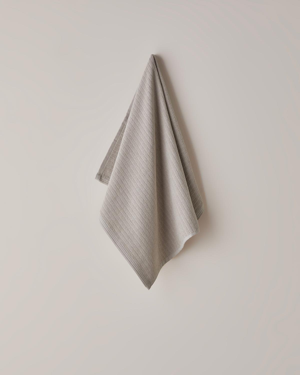 Premium Striped Cotton Hand Towel   Dark Beige   50x70 cm