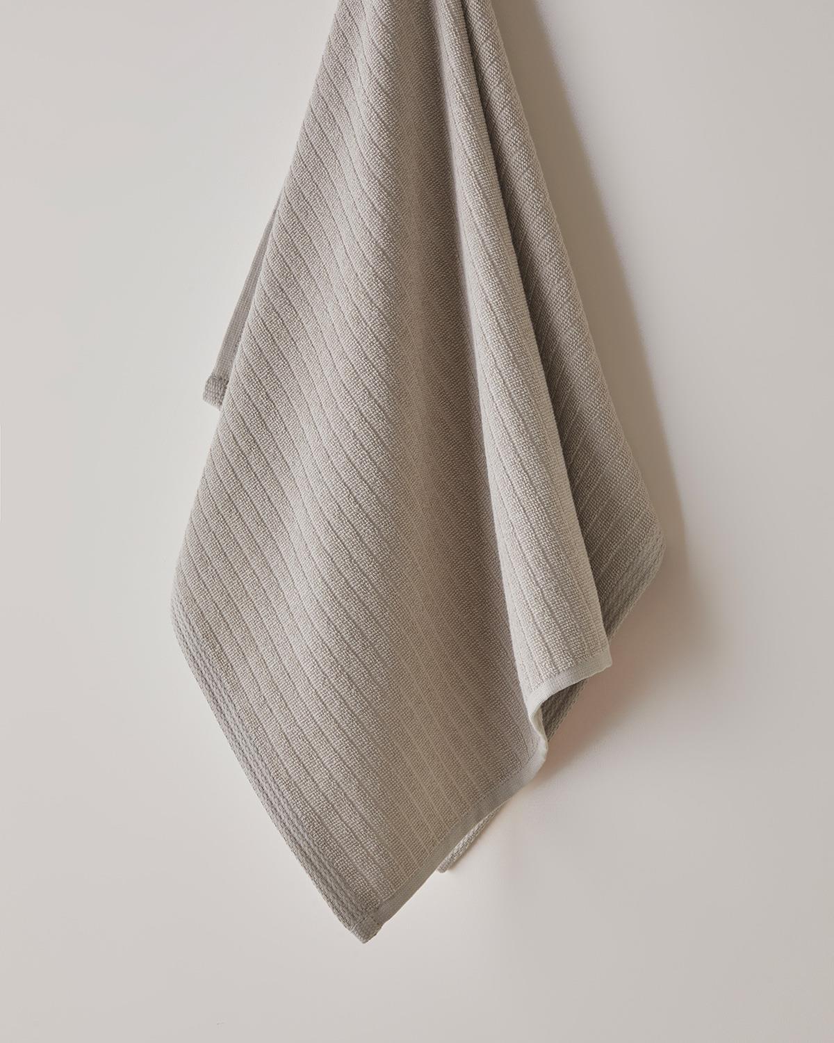 Premium Striped Cotton Hand Towel   Dark Beige   50x70 cm