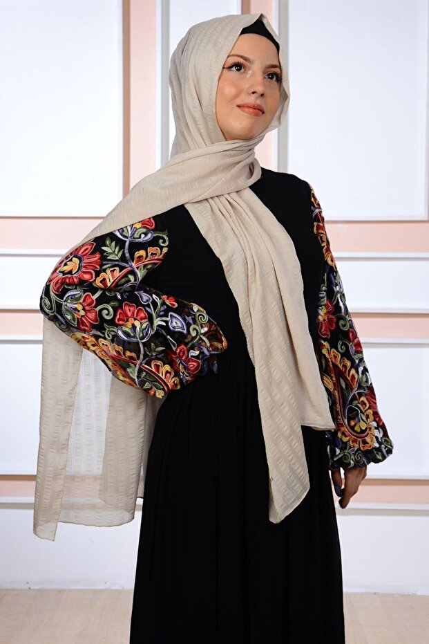 Striped Chiffon Shawl - Lightweight & Versatile - TryAladdin