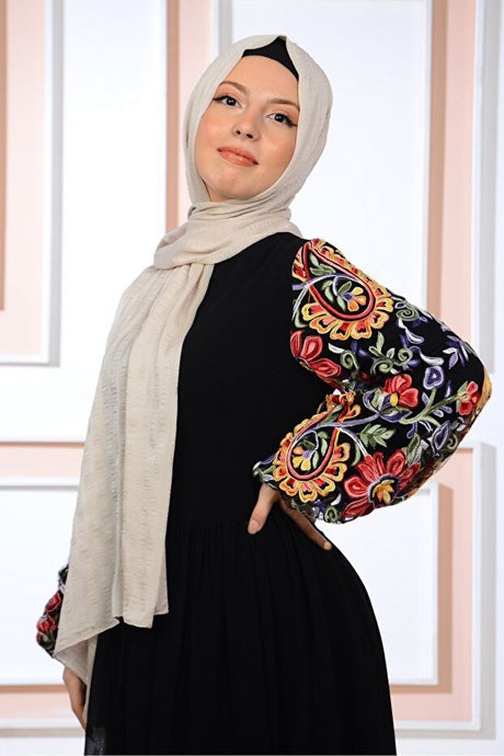 Striped Chiffon Shawl - Lightweight & Versatile - TryAladdin