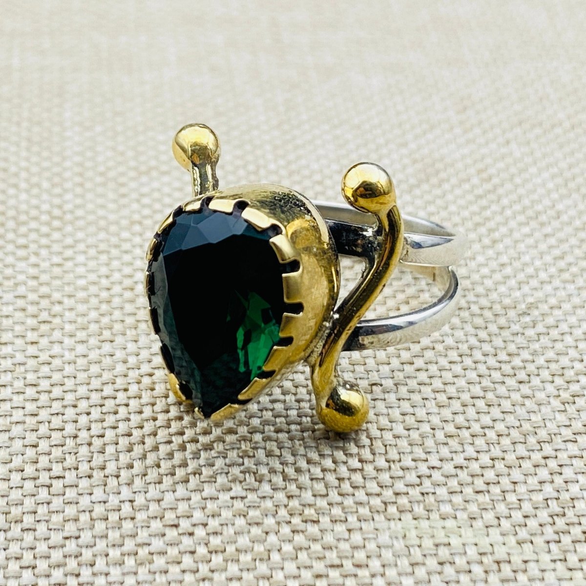 Stunning Zircon Stone Green Ring for Women