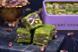 Sukru Efendi 1935 | Luxury Baklava Turkish Delight - Covered with Powdered Pistachio, Stuffed with Cocoa Cream and Pistachio