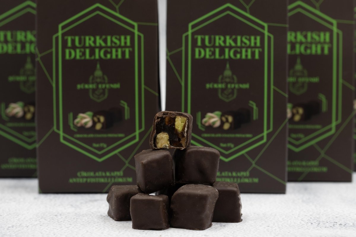 Sukru Efendi 1935 | Open and Enjoy Turkish Delight Chocolate Coated Pistachio