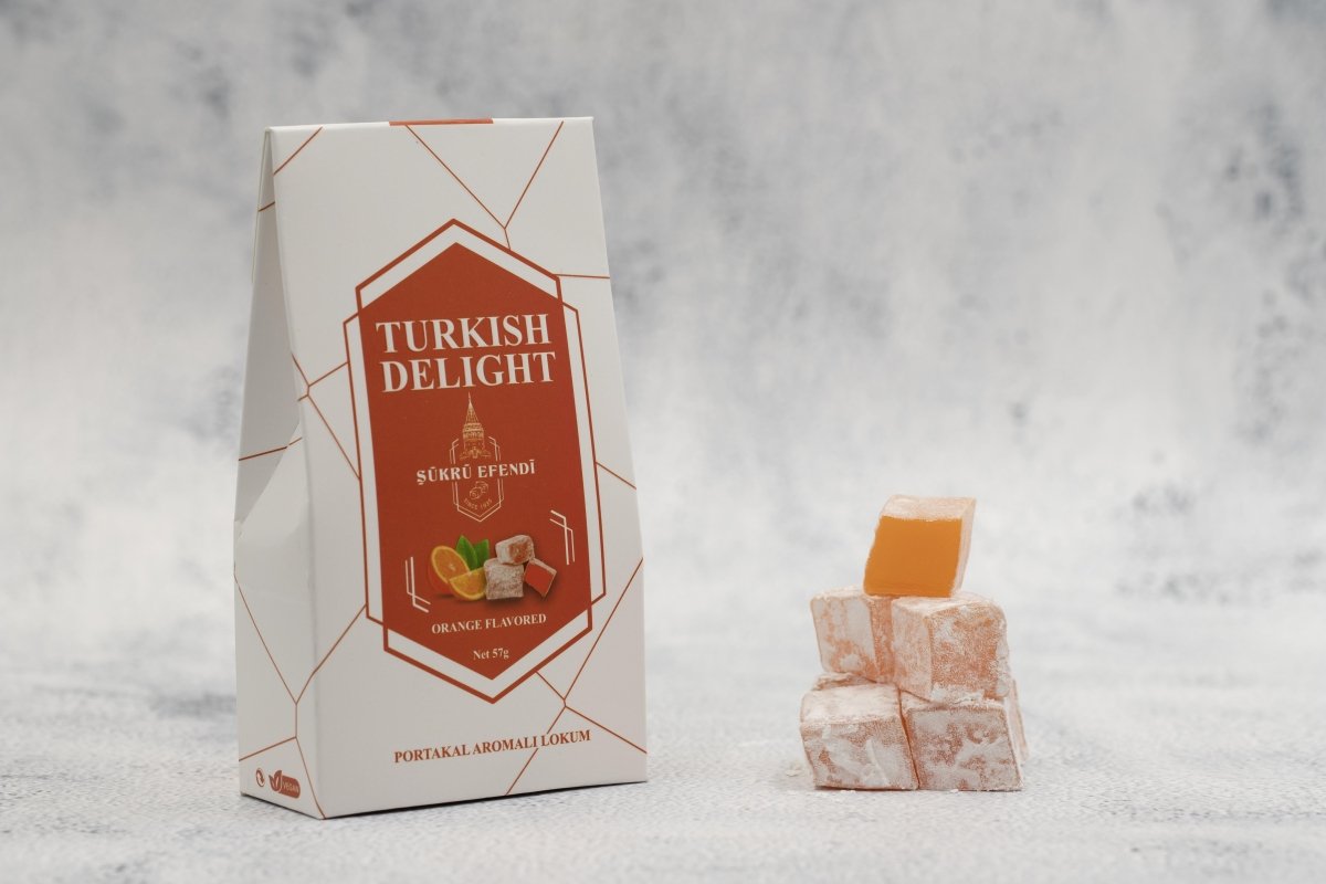 Sukru Efendi 1935 | Open and Enjoy Turkish Delight Orange Flavored