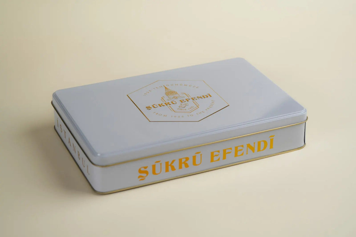 Sukru Efendi 1935 | Special Turkish Baklava with Pistachio in Gift Metal Box - TryAladdin