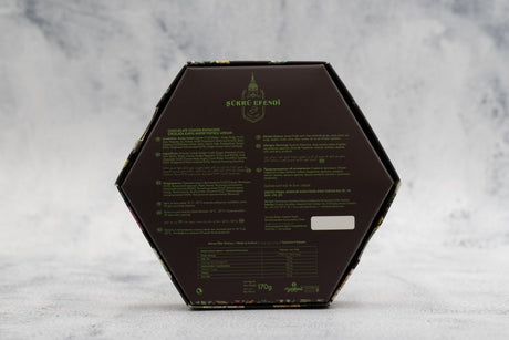 Sukru Efendi 1935 | Turkish Delight Hexagonal Box Chocolate Coated Pistachio