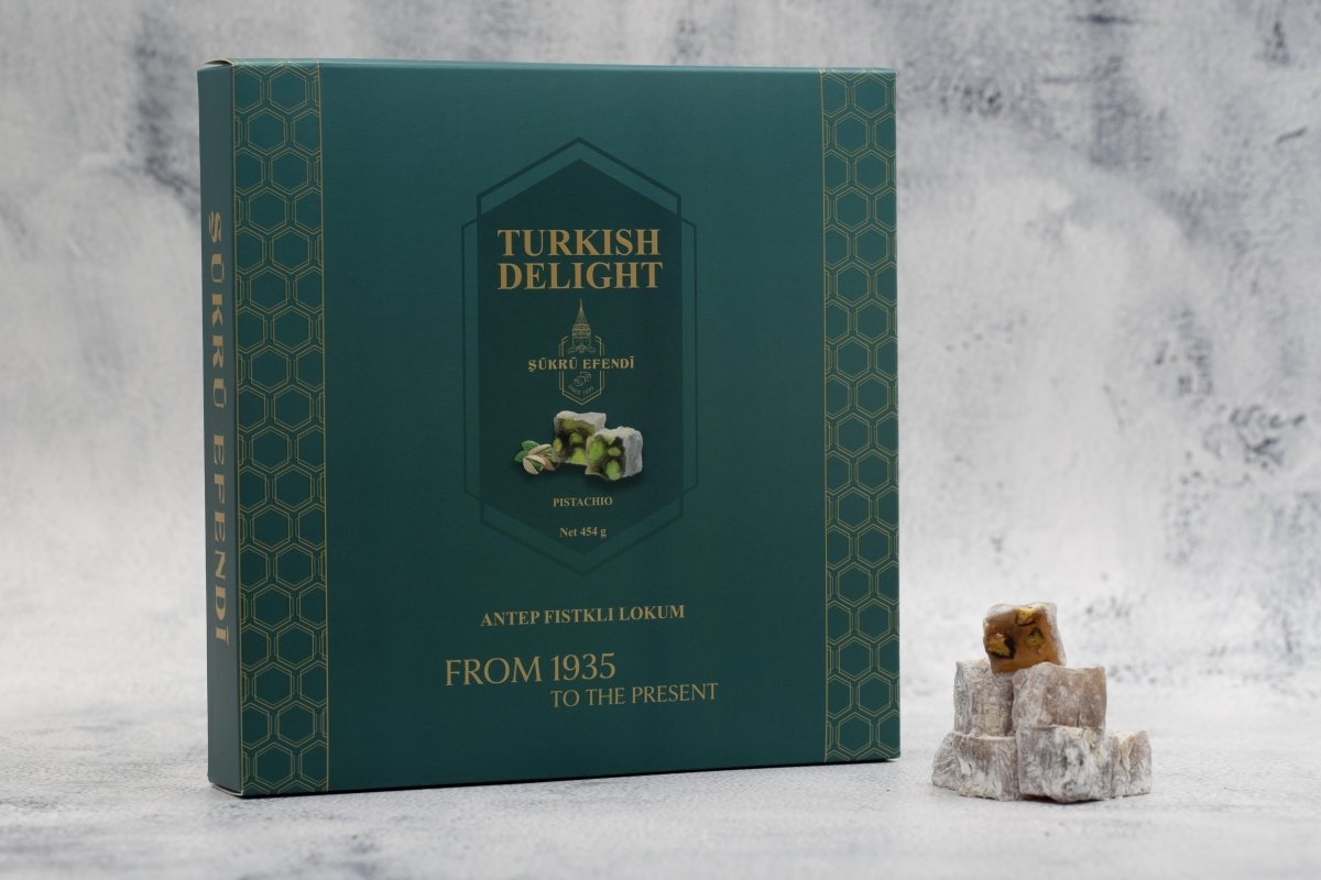 Sukru Efendi 1935 | Turkish Delight Square Box Pistachio