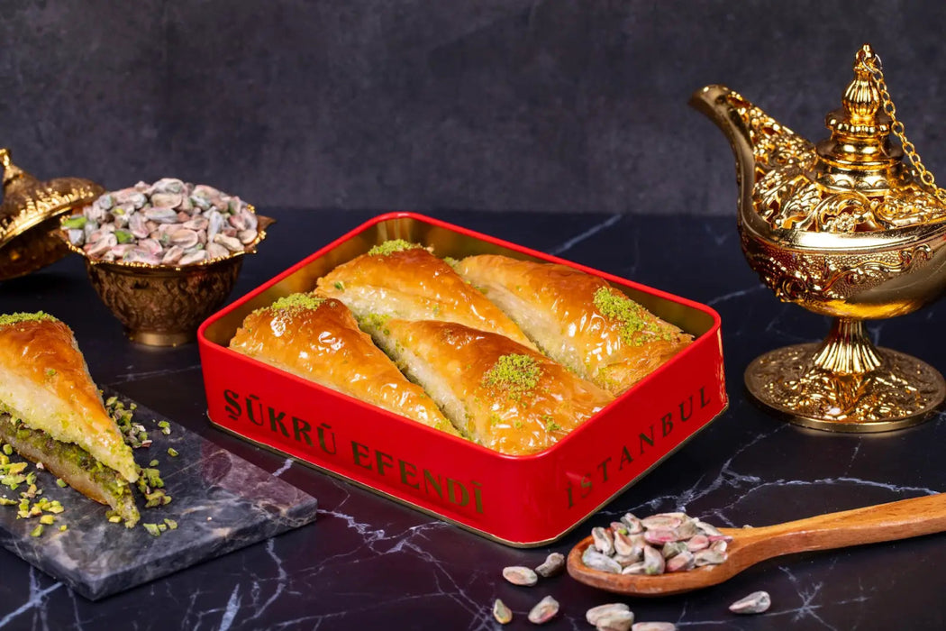 Sukru Efendi 1935 | Turkish Royal Baklava With Pistachio in Gift Metal Box