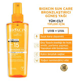 Sun Care Bronzing Oil - SPF 15 Protection with Cocoa & Carrot Oils - TryAladdin