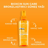 Sun Care Bronzing Oil - SPF 15 Protection with Cocoa & Carrot Oils - TryAladdin