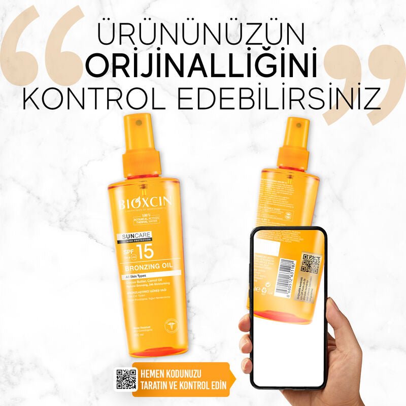 Sun Care Bronzing Oil - SPF 15 Protection with Cocoa & Carrot Oils - TryAladdin