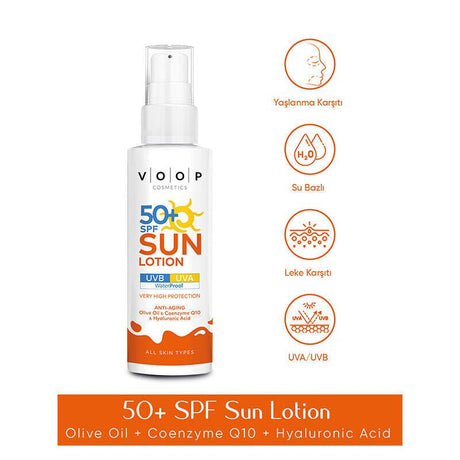 Sun Protection Lotion - Broad Spectrum SPF 50+ with Olive Oil & CoQ10 - TryAladdin