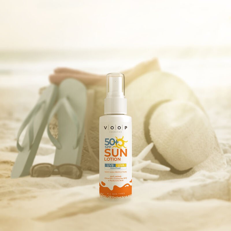 Sun Protection Lotion - Broad Spectrum SPF 50+ with Olive Oil & CoQ10 - TryAladdin