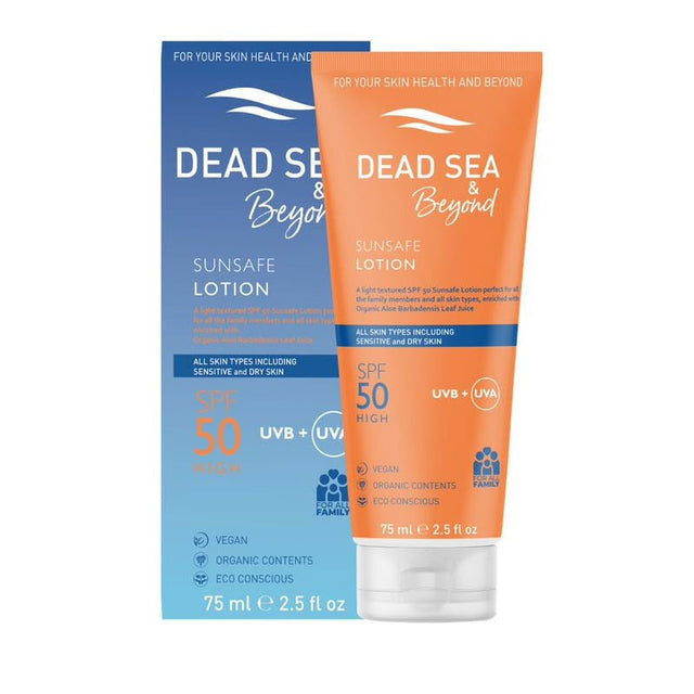 Sunsafe Lotion - SPF50+ Broad Spectrum with Organic Aloe & Shea - TryAladdin