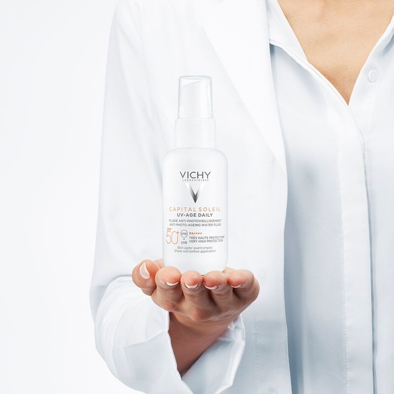 Sunscreen - Anti - Aging SPF 50+ with Niacinamide & Peptides Lightweight - TryAladdin