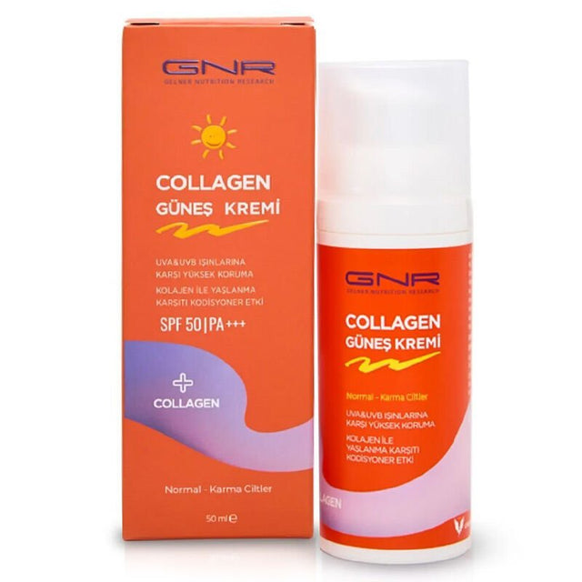 Sunscreen Cream - SPF 50+ Anti - Aging with Collagen & Niacinamide - TryAladdin