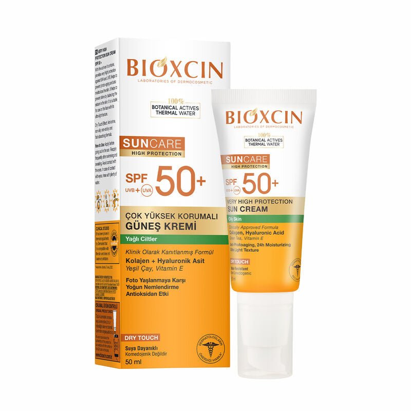 Sunscreen Cream - SPF 50+ for Oily Skin, Collagen & Hyaluronic Acid, Water Resistant - TryAladdin