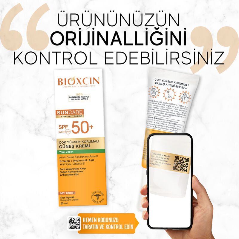 Sunscreen Cream - SPF 50+ for Oily Skin, Collagen & Hyaluronic Acid, Water Resistant - TryAladdin