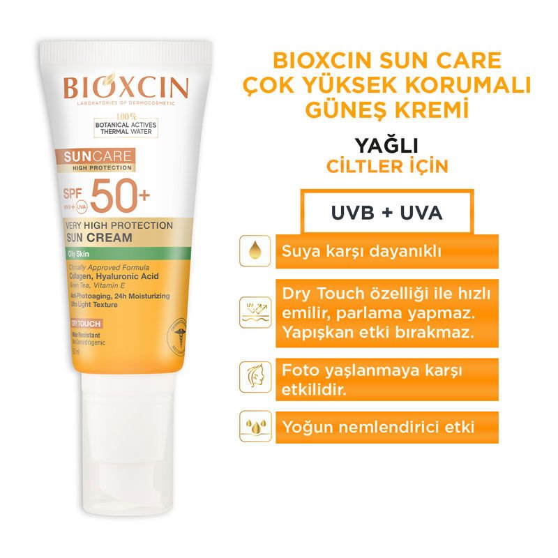 Sunscreen Cream - SPF 50+ for Oily Skin, Collagen & Hyaluronic Acid, Water Resistant - TryAladdin