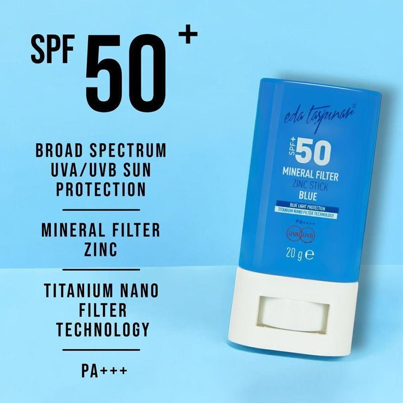 Sunscreen Stick - SPF 50+ Mineral Filter with Blue Light & Zinc Nano Protection - TryAladdin