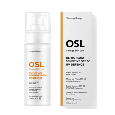 Sunscreen - Ultra Fluid SPF 50+ UV Defence for Dry & Sensitive Skin - TryAladdin
