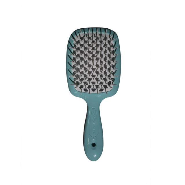 Superbrush Detangling Hair Brush for Wet & Dry Hair - Turquoise & White - TryAladdin