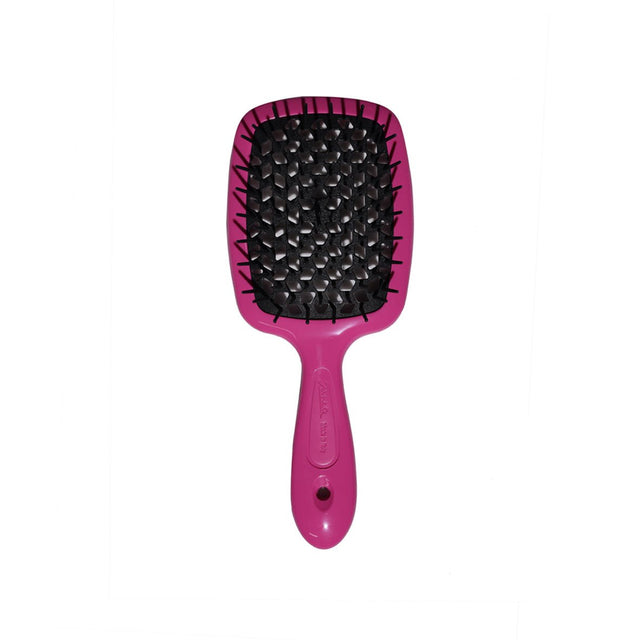 Superbrush Detangling Hair Brush - Pink & Black Ventilated Design - TryAladdin